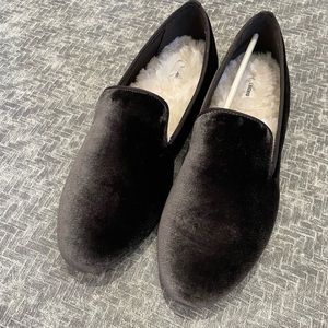 Birdies The Starling size 9.5 Charcoal Faux Fur